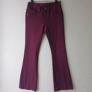 DL1961 Joy High Rise Flare Jeans Size 27 Women Purple Plum Stretch Pants #759